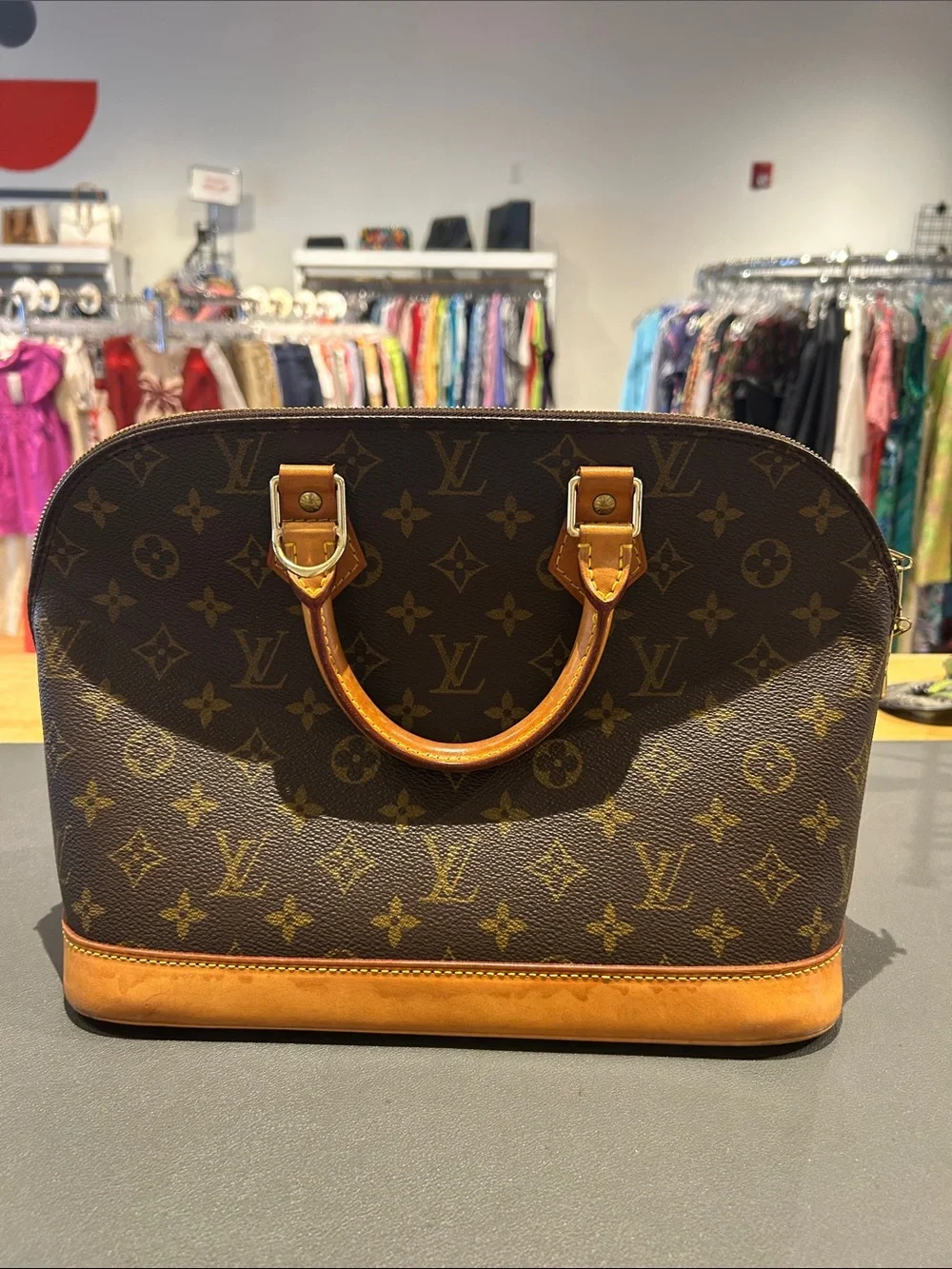 Louis Vuitton Monogram Alma Satchel - Brown, Tan